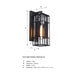 Designers Fountain - D351M-18EW-BK - One Light Outdoor Wall Sconce - Edgehill - Matte Black