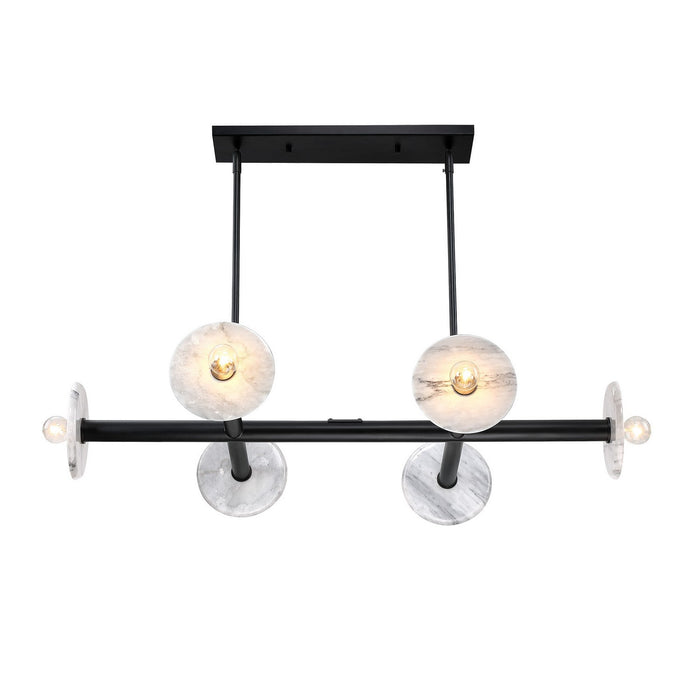 Designers Fountain - D325C-6LCH-MB - Six Light Linear Chandelier - Fina - Matte Black