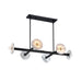 Designers Fountain - D325C-6LCH-MB - Six Light Linear Chandelier - Fina - Matte Black