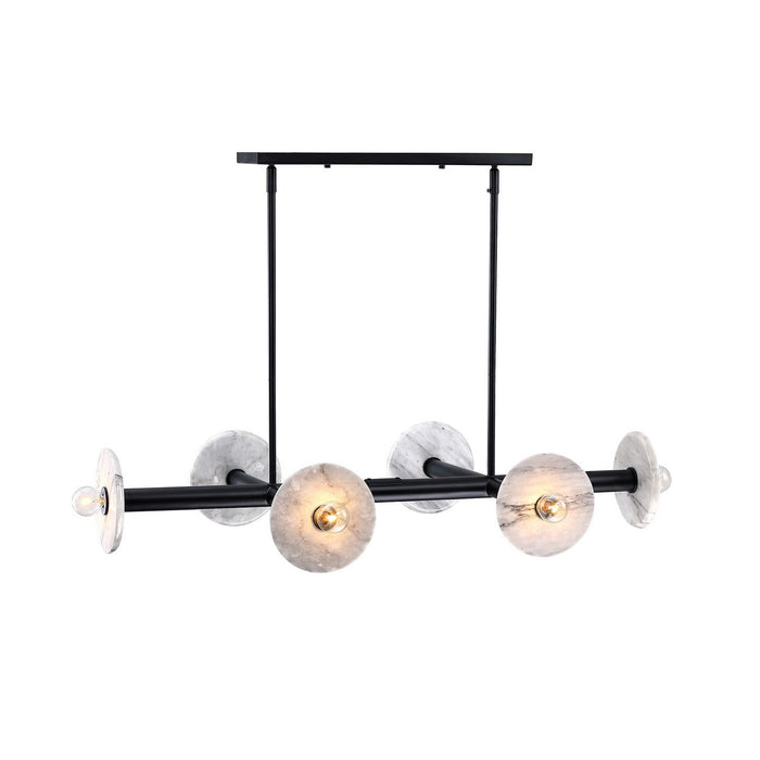 Designers Fountain - D325C-6LCH-MB - Six Light Linear Chandelier - Fina - Matte Black