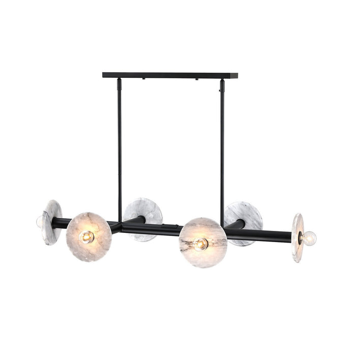 Designers Fountain - D325C-6LCH-MB - Six Light Linear Chandelier - Fina - Matte Black