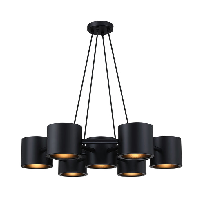 Designers Fountain - D353C-7CH-MB - Seven Light Chandelier - Fleur Oasis - Matte Black