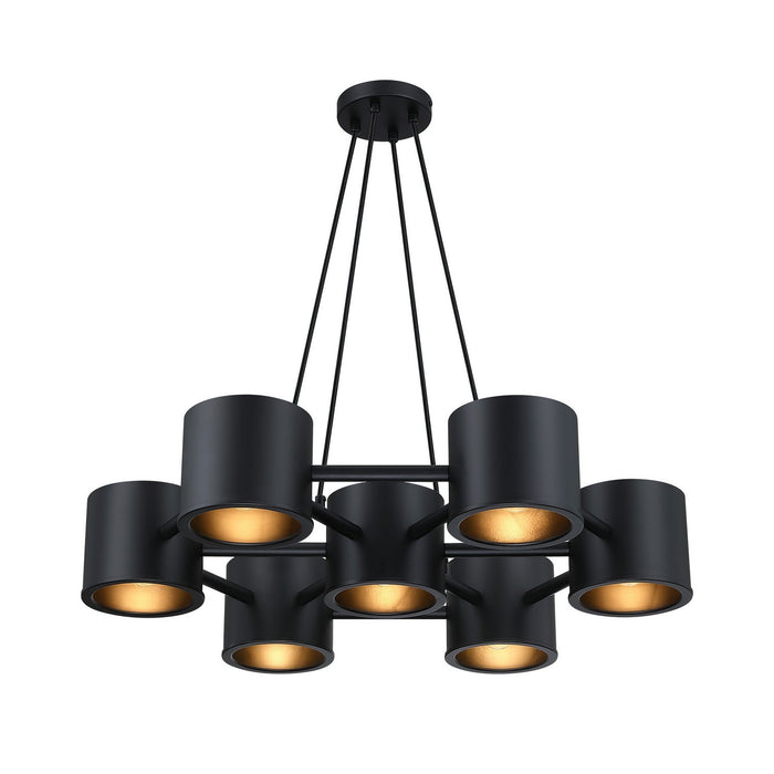 Designers Fountain - D353C-7CH-MB - Seven Light Chandelier - Fleur Oasis - Matte Black