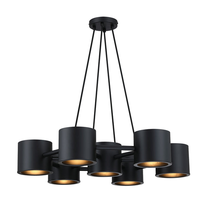 Designers Fountain - D353C-7CH-MB - Seven Light Chandelier - Fleur Oasis - Matte Black