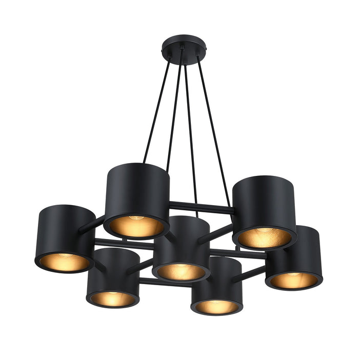 Designers Fountain - D353C-7CH-MB - Seven Light Chandelier - Fleur Oasis - Matte Black