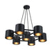 Designers Fountain - D353C-7CH-MB - Seven Light Chandelier - Fleur Oasis - Matte Black