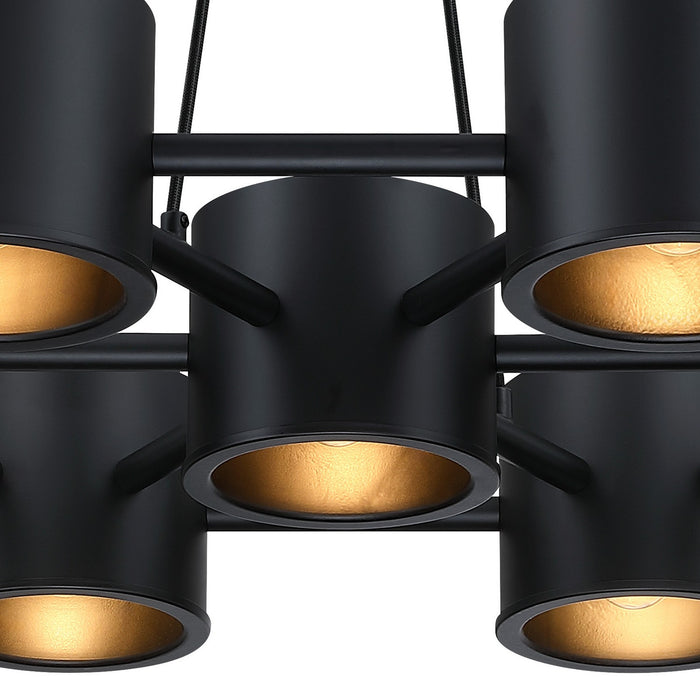 Designers Fountain - D353C-7CH-MB - Seven Light Chandelier - Fleur Oasis - Matte Black
