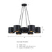 Designers Fountain - D353C-7CH-MB - Seven Light Chandelier - Fleur Oasis - Matte Black
