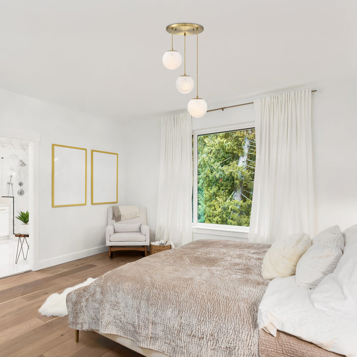 Designers Fountain - D342M-3CHA-BG - Three Light Chandelier - Pixie - Burshed Gold