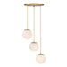 Designers Fountain - D342M-3CHA-BG - Three Light Chandelier - Pixie - Burshed Gold