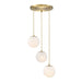 Designers Fountain - D342M-3CHA-BG - Three Light Chandelier - Pixie - Burshed Gold