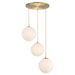 Designers Fountain - D342M-3CHB-BG - Three Light Chandelier - Pixie - Brushed Gold