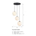 Designers Fountain - D282M-3CHB-MB - Three Light Chandelier - Circo - Matte Black