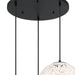 Designers Fountain - D282M-3CHC-MB - Three Light Chandelier - Circo - Matte Black