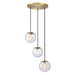 Designers Fountain - D354M-3CHA-BG - Three Light Chandelier - Neva - Brushed Gold