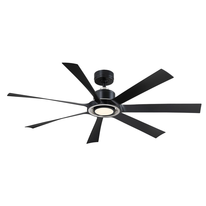 Fanimation - FPD7060BLBN - 60 Inches Ceiling Fan - Lenzi - Black w/Brushed Nickel