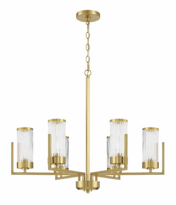 Craftmade - 60126-SB - Six Light Chandelier - Whittley - Satin Brass