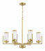 Craftmade - 60126-SB - Six Light Chandelier - Whittley - Satin Brass