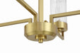 Craftmade - 60126-SB - Six Light Chandelier - Whittley - Satin Brass