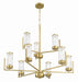 Craftmade - 60129-SB - Nine Light Chandelier - Whittley - Satin Brass