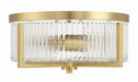 Craftmade - 60183-SB - Three Light Flushmount - Whittley - Satin Brass