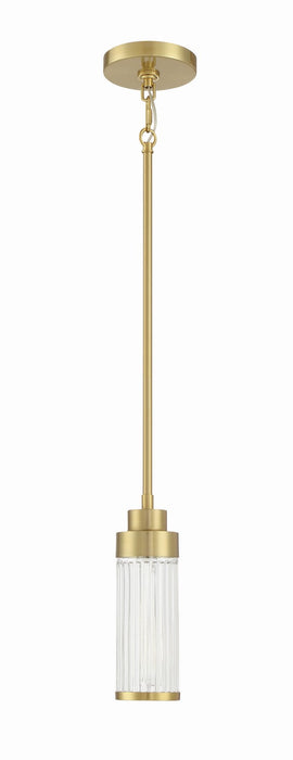 Craftmade - 60191-SB - One Light Mini Pendant - Whittley - Satin Brass