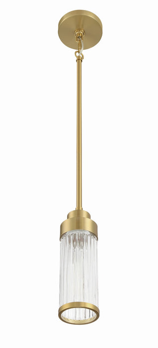 Craftmade - 60191-SB - One Light Mini Pendant - Whittley - Satin Brass