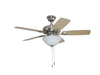 Craftmade - TCE42BNK5C1-C - 42" Ceiling Fan - Twist N Click - Brushed Polished Nickel
