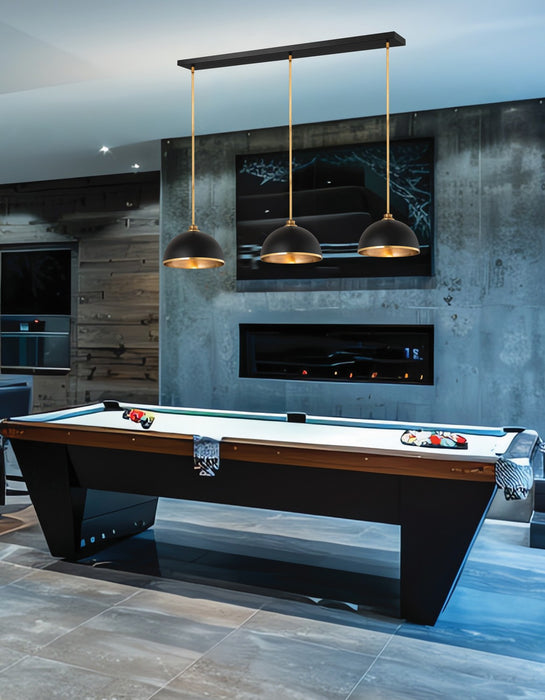 Z-Lite - 1004P14-3L-MB-RB - Three Light Pendant - Landry - Matte Black + Rubbed Brass