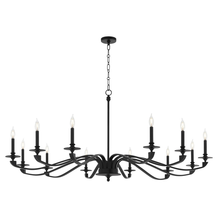 Quorum - 6240-12-59 - 12 Light Chandelier - Chantelle - Matte Black
