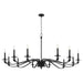 Quorum - 6240-12-59 - 12 Light Chandelier - Chantelle - Matte Black