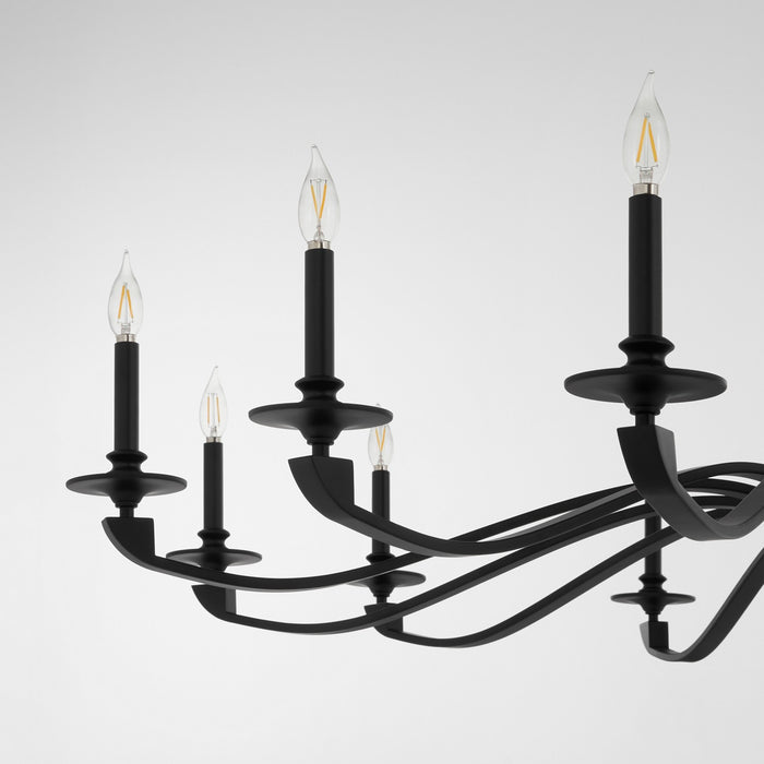 Quorum - 6240-12-59 - 12 Light Chandelier - Chantelle - Matte Black