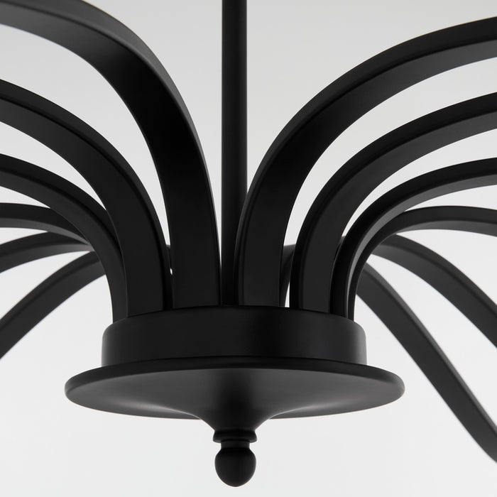 Quorum - 6240-12-59 - 12 Light Chandelier - Chantelle - Matte Black