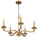 Quorum - 6240-5-47 - Five Light Chandelier - Chantelle - Brushed Brass