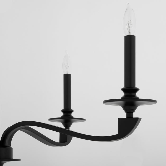 Quorum - 6240-5-59 - Five Light Chandelier - Chantelle - Matte Black