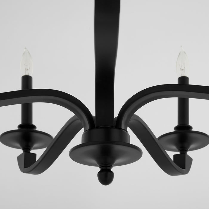 Quorum - 6240-5-59 - Five Light Chandelier - Chantelle - Matte Black
