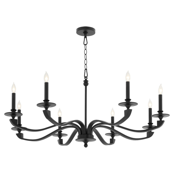 Quorum - 6240-8-59 - Eight Light Chandelier - Chantelle - Matte Black