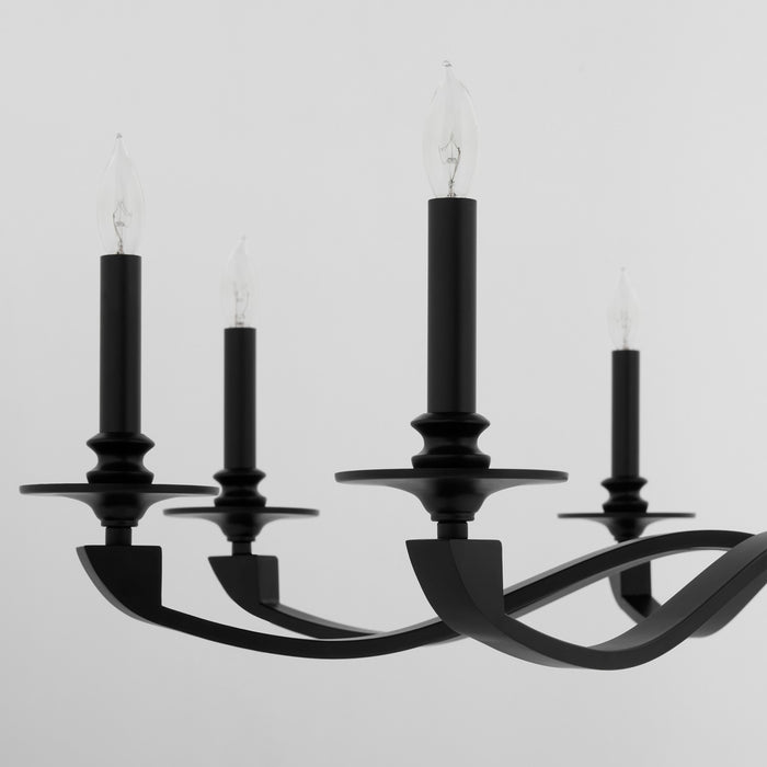 Quorum - 6240-8-59 - Eight Light Chandelier - Chantelle - Matte Black