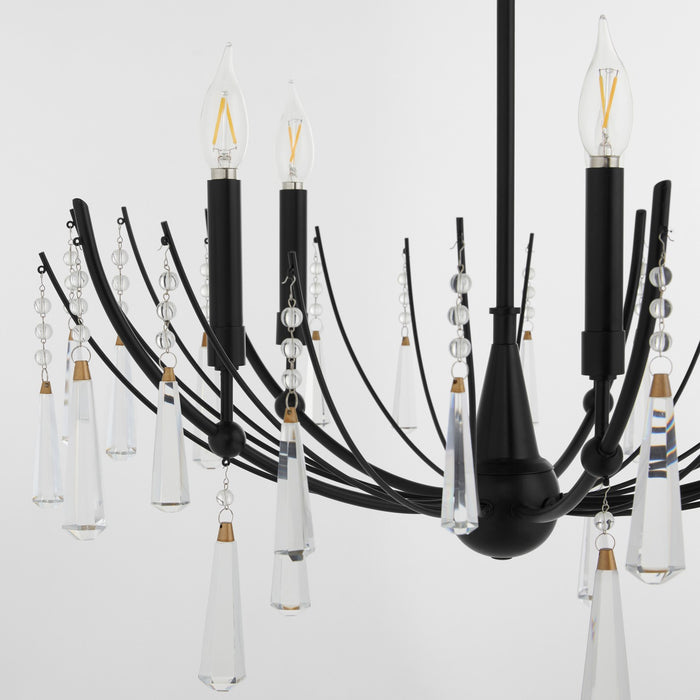 Quorum - 673-5-59 - Five Light Chandelier - Eloise - Matte Black