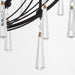 Quorum - 673-5-59 - Five Light Chandelier - Eloise - Matte Black