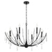 Quorum - 673-6-59 - Six Light Chandelier - Eloise - Matte Black