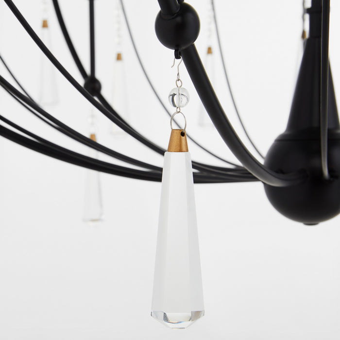 Quorum - 673-6-59 - Six Light Chandelier - Eloise - Matte Black