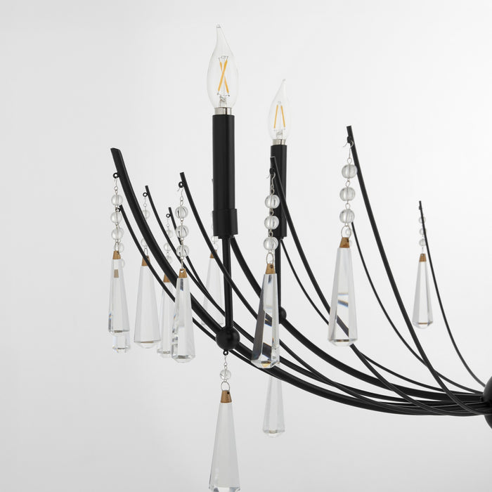Quorum - 673-6-59 - Six Light Chandelier - Eloise - Matte Black