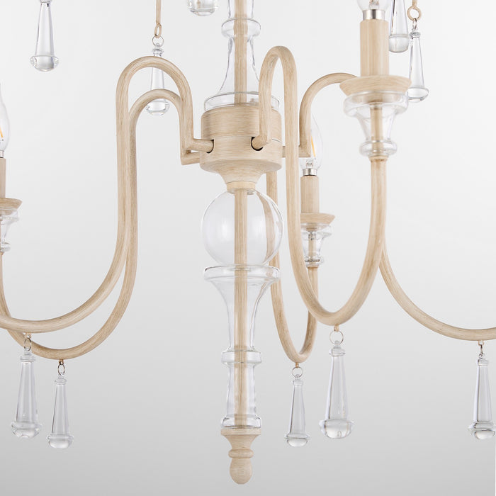 Quorum - 685-5-52 - Five Light Chandelier - Clasica - Washed Oak