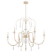 Quorum - 685-6-52 - Six Light Chandelier - Clasica - Washed Oak
