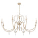 Quorum - 686-8-52 - Eight Light Chandelier - Clasica - Washed Oak