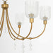 Quorum - 693-6-47 - Six Light Chandelier - Meriam - Brushed Brass