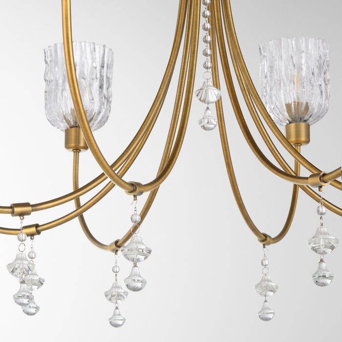 Quorum - 693-8-47 - Eight Light Chandelier - Meriam - Brushed Brass