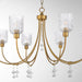 Quorum - 693-8-47 - Eight Light Chandelier - Meriam - Brushed Brass