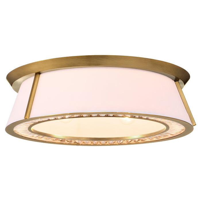 Quorum - 3382-4-47 - Four Light Flush Mount - Gorham - Brushed Brass